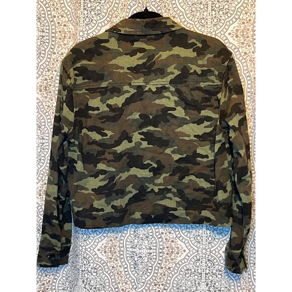 John + Jenn Womens Camo Jacket Size M Button-Up - Picture 4 of 11